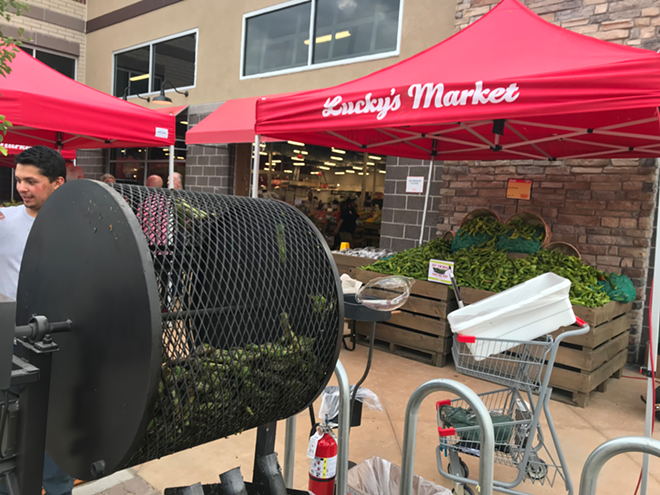 Beginning Aug. 15, Green Chile Fest spotlights the Hatch green chiles available at Lucky's Market. - Courtesy of Lucky's Market
