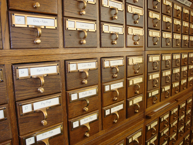 Pure and simple, a card catalog - Wikimedia Commons