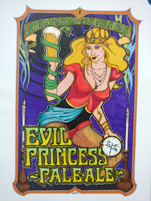 The Evil Princess Pale Ale logo. - Courtesy of Susan King