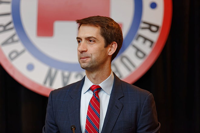 Tom Cotton at First In The Nation Townhall, New Hampshire Republican Committee on Jan 23, 2016. - Michael Vadon, CC BY-SA 4.0 , via Wikimedia Commons