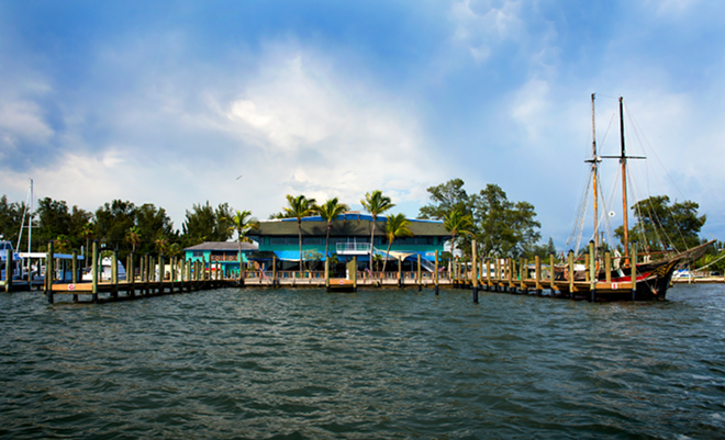 Improvements to the Seafood Shack marina include new pilings and decking. - The Seafood Shack