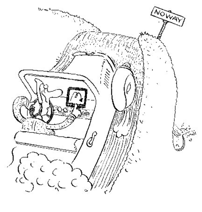 Is the GPS satellite system collapsing? - Illustration by Slug Signorino