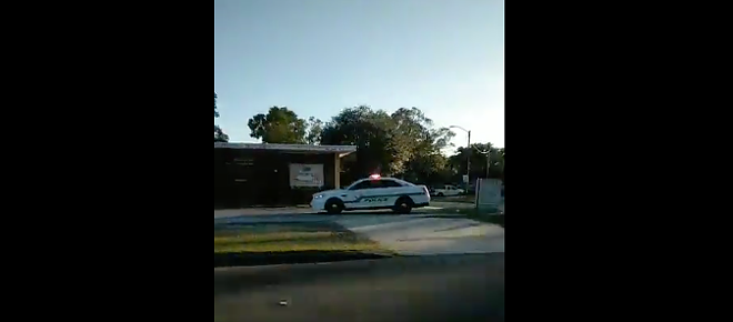 Residents of south St. Pete saw a large police presence on a day aimed at commemorating Dr. Martin Luther King, Jr. - Screen shot, John Muhammad/Facebook Live