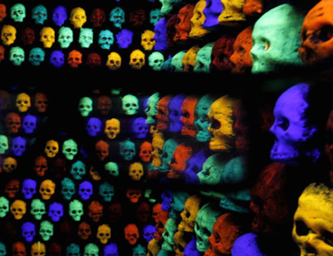 3-D SKULLS IN TECHNICOLOR: The Bedlam at Scream-a-Geddon is a neon funhouse. - FACEBOOK.COM