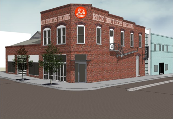 A rendering of the new Rock Brothers headquarters in Ybor City. - Rock Brothers Brewing