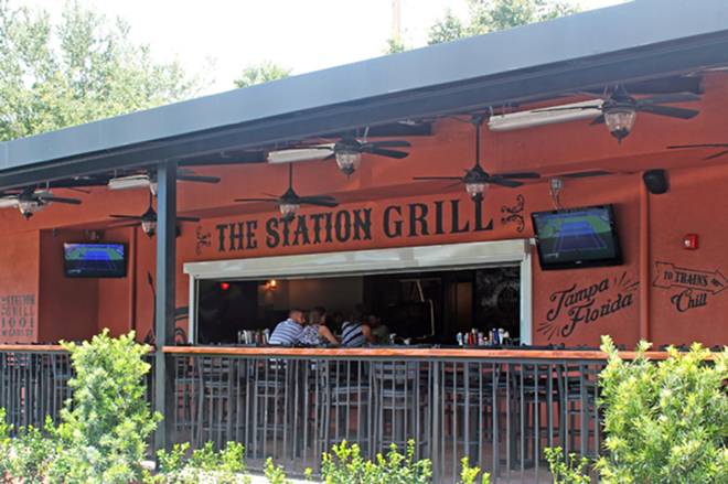 Tampa's Station Grill is a new indoor-outdoor spot for drinkers and diners. - Meaghan Habuda