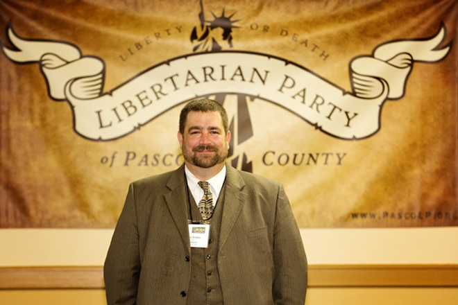 Libertarian Party of Florida vice chairman Alex Snitker. - Chip Weiner