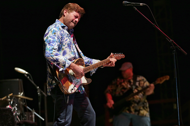 Tab Benoit plays Tampa Bay Bluesfest at Vinoy Park in St. Petersburg, Florida on April 9, 2017. - Tracy May