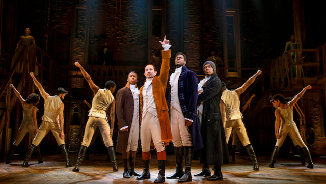 Hamilton is at the Straz Center in Tampa through March 10; the only way to get tickets is through the daily $10 lottery. - Joan Marcus