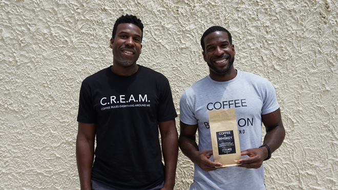 BATCH BROS: (L to R) Brothers and co-founders David and Duane Hogg are on a mission to level up the coffee bean scene in Tampa Bay. - ALEXANDRIA JONES