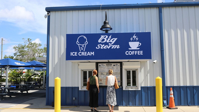 The new Big Storm Creamery debuted its 18 varieties of house-made scoops in Clearwater this week. - Big Storm Brewing Co.
