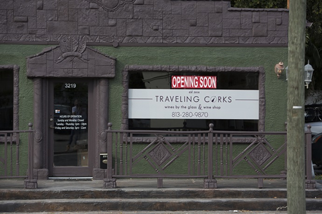 Traveling Corks' storefront is at 3219 Bay to Bay Blvd. - Chip Weiner