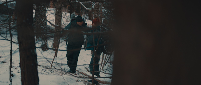 Don't look now, but a wendigo may be about to attack two hapless hikers in "The Retreat" - Uncork'd Entertainment