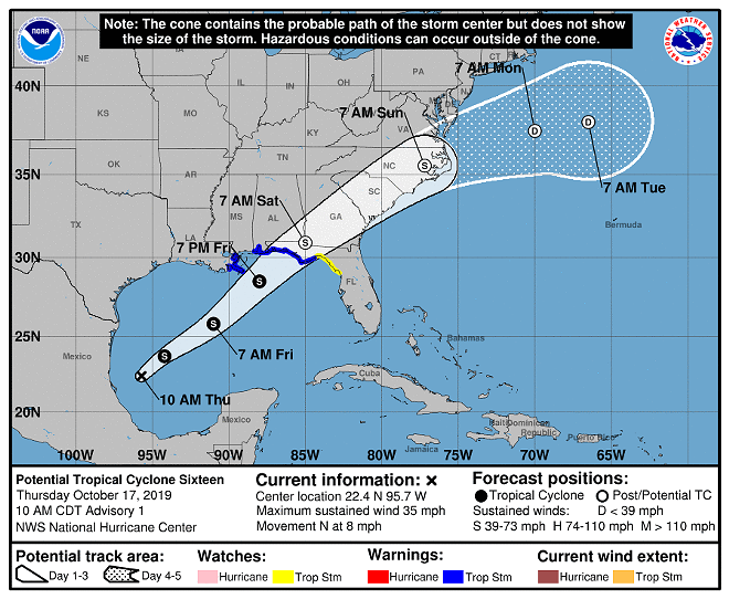 New disturbance in Gulf of Mexico will bring heavy rain and wind to Tampa Bay this weekend, says experts