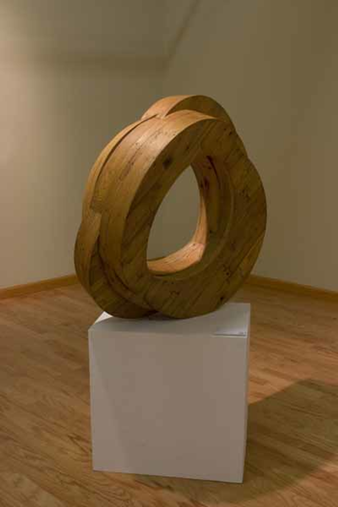 Charles Parkhill's "Portal," stained wood - Courtesy Of Dfac