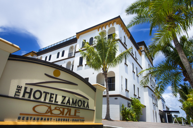 The Zamora carries the vibe of a beachside castle more than a hotel. - The Hotel Zamora