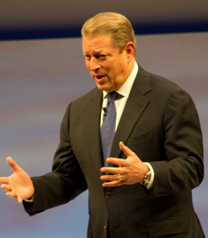 Al Gore in 2010, a decade after conceding the presidential election to George W. Bush. - Wikimedia Commons