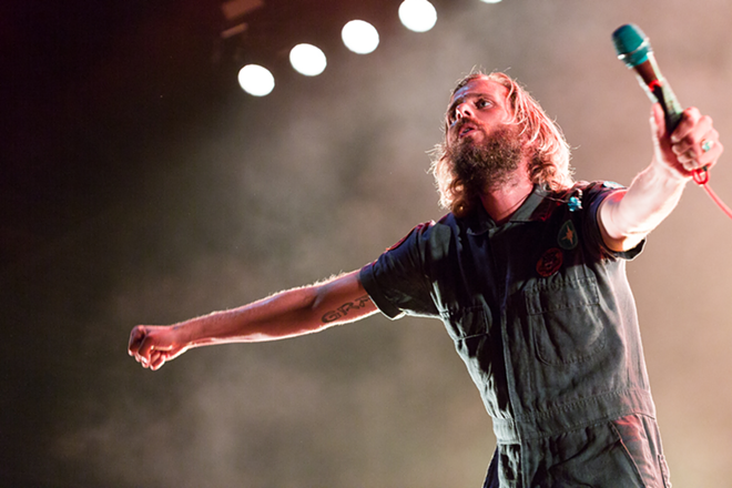 AWOLNATION play MidFlorida Credit Union Amphitheatre in Tampa, Florida on October 1, 2016. - Tracy May