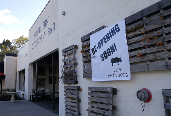Reopening soon, The Refinery is in the process of moving into the much larger Fodder & Shine space. - Meaghan Habuda