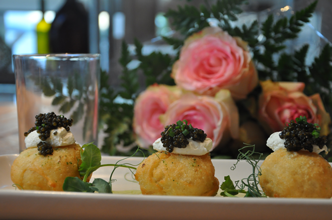 Caviale e zeppole is a part of the holiday tasting menu planned for FarmTable Cucina. - Courtesy of FarmTable Cucina