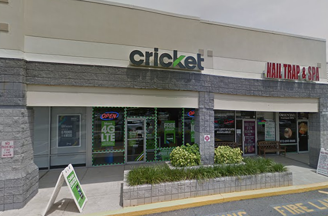 A Cricket Wireless store in Tampa operated by Fast Frontier LLC - Photo via Google Maps