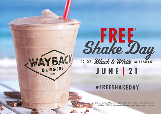 Free Shake Day is a tradition for Wayback Burgers, founded in 1991 as Jake's Hamburgers. - Courtesy of Wayback Burgers
