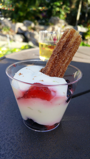 The Busch Gardens Food & Wine Festival's life-changing key lime berry parfait mousse. - Meaghan Habuda