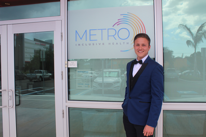 Cole Foust, the LGBTQ+ division manager at Metro, assembled five panelists for the discussion and acted as moderator. - JENNA RIMENSNYDER