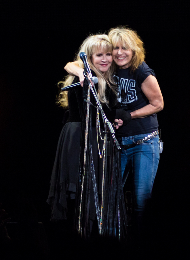 Stevie Nicks and Chrissie Hynde at Amalie Arena in Tampa, Florida on November 2, 2016. - Caesar Carbajal