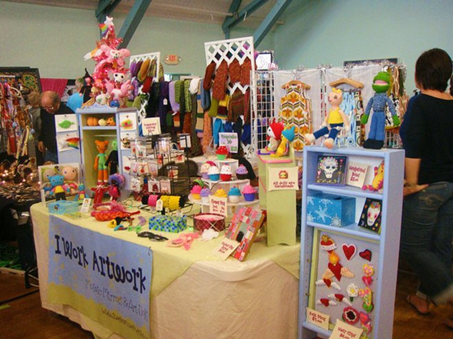 FAR OUT: One of the many booths at the Atomic Holiday Bazaar in Sarasota. - FLICKR
