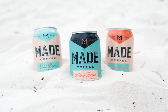 Made Coffee's signature cold-brew cans are nitro and traditional. - MADE COFFEE