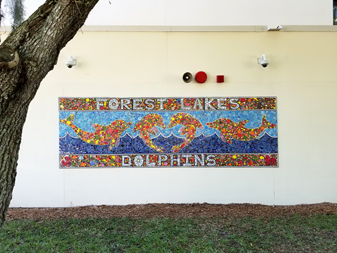 The Forest Lakes Elementary School mural once installed. - COURTESY OF FOREST LAKES ELEMENTARY SCHOOL