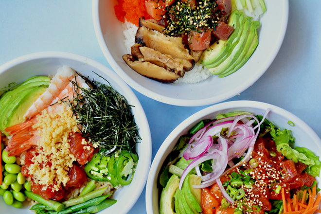 Bento Cafe's customizable menu includes noodle and rice bowls, bento boxes and sushi. - Bento Cafe