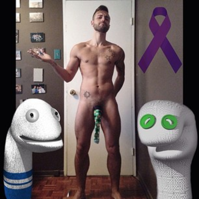 #cockinasock selfies flood Instagram to raise money for testicular and prostate cancer (NSFW) - @cardreaderb