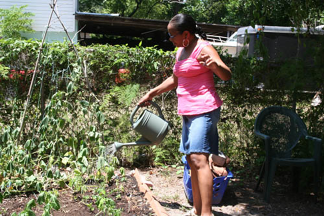 HOMEGROWN: Maria Ortiz is trying to establish a community garden in East Tampa. - Mitch Perry