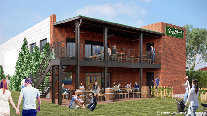 A rendering of the new expansion project next door to Green Bench Brewing Co.'s flagship facility. - Empad Architecture + Design