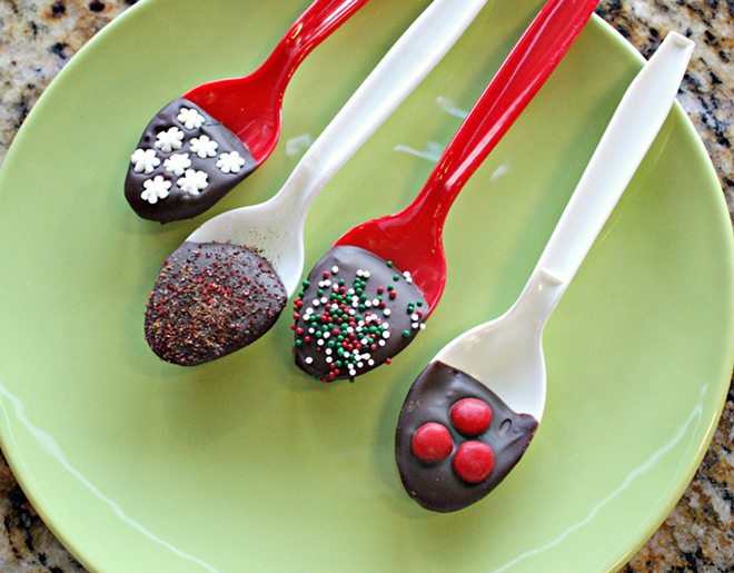 STIR IT UP: Make some holiday cheer - for friends and family with hot chocolate - on a stick. - KATIE MACHOL