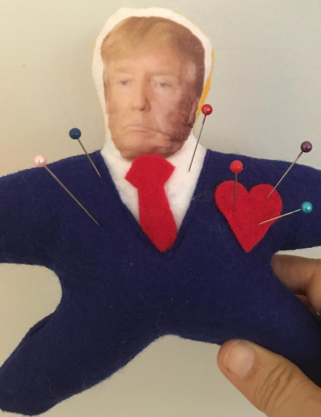 Local woman's Trump voodoo dolls leads to $1,100 donation for Tampa Bay food bank