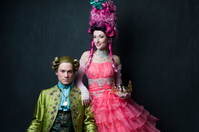 Lucas Wells as King Louis XVI and Megan Rippey as Marie Antoinette. - Thee Photo Ninja