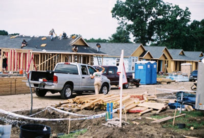 Habitat for Humanity homes under construction in Thibodaux, La. - David Connolly