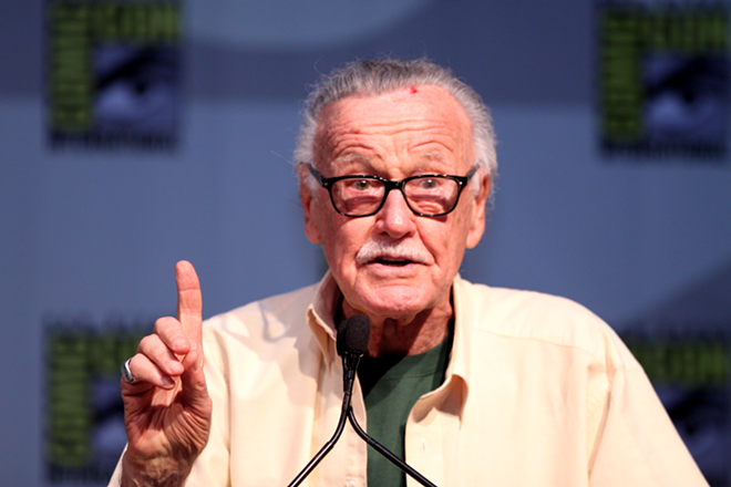 Stan Lee makes a point at San Diego Comic Con 2010. - Gage Skidmore via Wikimedia Commons/CC