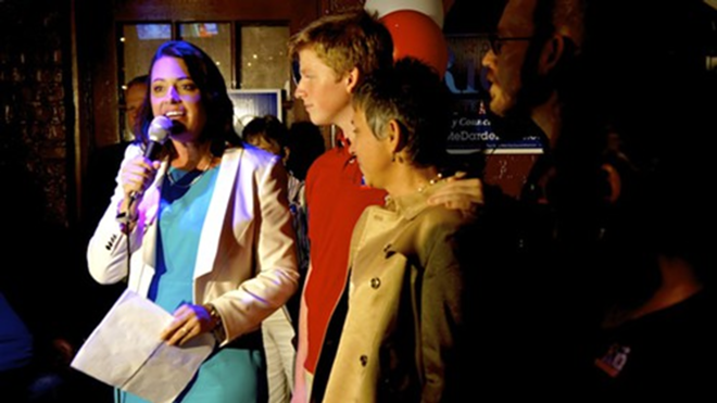 City Councilwoman-elect Darden Rice at her victory party hosted at the Red Mesa Cantina. - Arielle Stevenson