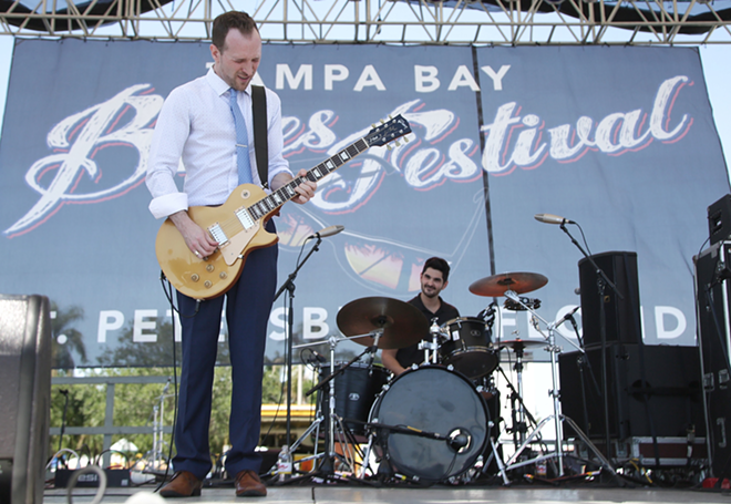 JW Jones plays Tampa Bay Bluesfest at Vinoy Park in St. Petersburg, Florida on April 9, 2017. - Tracy May