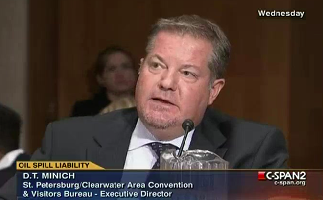 Minich speaks at a U.S. Senate committee hearing in 2010 on oil spill liability. - C-SPAN
