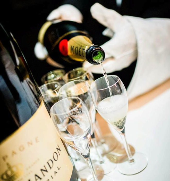 HOW TO POP: Popping a bottle of Champagne doesn’t require fancy gloves, but it does demand technique. - Moët & Chandon