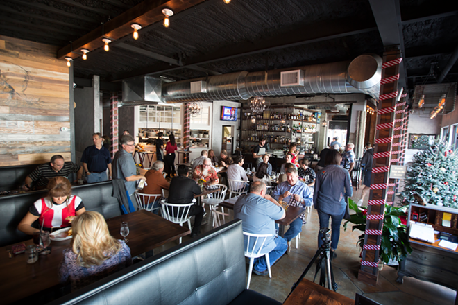 Inside the buzzing downtown St. Pete eatery, which recently opened off First Avenue South. - Chip Weiner