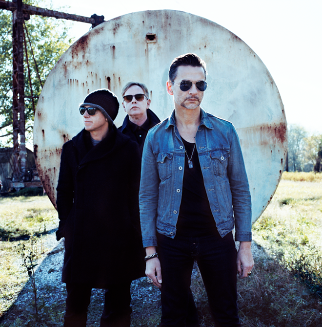 Depeche Mode, which cancelled its September 13 show at Tampa, Florida's MidFlorida Credit Union Amphitheatre. - Press Here Publicity