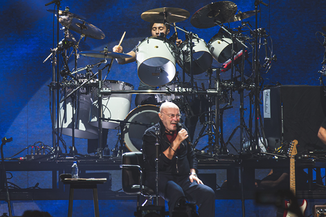Phil Collins and son Nicholas team up for painful, poignant performance at Tampa’s Amalie Arena