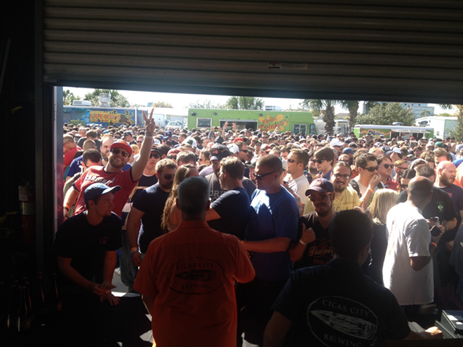 Too many people and not enough beer cause chaos at Cigar City Hunahpu's release - Tom Scherberger