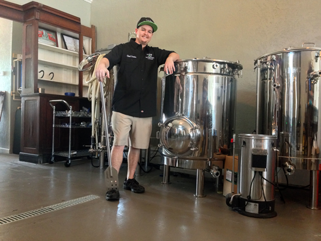 Two Frogs Brewing Company head brewer Chad Croake. - Two Frogs Brewing Company